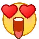 Emoji yeuxencoeur