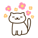 Emoji Flower_neko