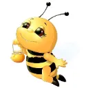 Emoji autocollantadorablepetiteabeille