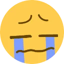 Emoji sobbing