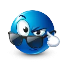 Emoji holdupblueemojiblue