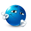 Emoji checkingyououtblueemojiblue