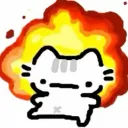Emoji fire_cat