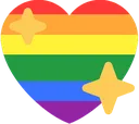 Emoji 52000prideshinyheartflag