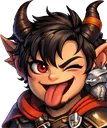 Emoji mascotte_moqueur