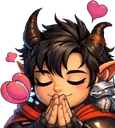 Emoji mascotte_inlove