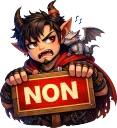 Emoji mascotte_non