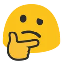 Emoji blobthinking