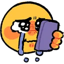 Emoji pleure