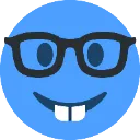 Emoji blue_nerd