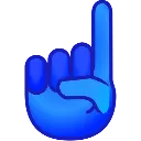 Emoji finger_up_blue