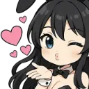 Emoji rose_bisous