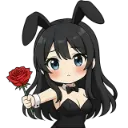 Emoji rose_offrir
