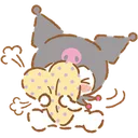 Emoji kuromiembarassedhug