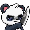 Emoji pandaknife
