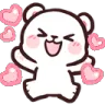 Emoji White_BearHeart
