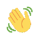 Emoji wavehand