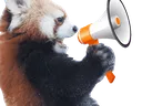 Emoji redpanda_megaphone