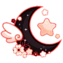 Emoji 888481rednblackmoon