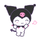 Emoji kuromi_happy