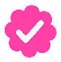 Emoji verifiedpink