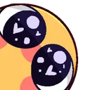 Emoji staring
