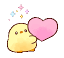 Emoji love_poussin