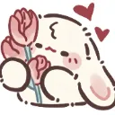 Emoji flower_bunny