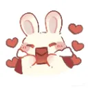 Emoji love_bunny