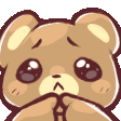 Emoji bear_beg_please_sad_want
