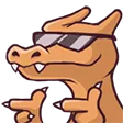 Emoji charizard_cool