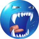 Emoji D_blue_fangs