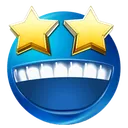 Emoji D_blue_stareyes