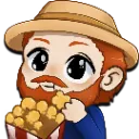 Emoji popcorn_vangogh