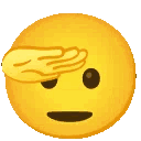 Emoji salute
