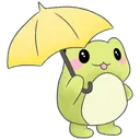 Emoji 919301froggieumbrella
