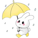 Emoji 713290bunnyumbrella