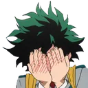 Emoji Deku_blushing