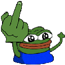 Emoji 8698pepefuckyoumiddlefingerhand