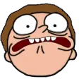 Emoji mortyscared