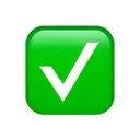 Emoji checkmark
