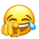 Emoji pointandlaughing