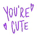Emoji purple_yourecute