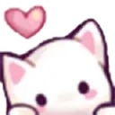 Emoji lovecat