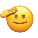 Emoji salute