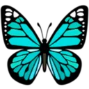 Emoji Blue_Butterfly04