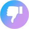 Emoji 2655dislikebluepurple