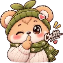 Emoji moka_shushing