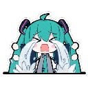 Emoji cry_miku