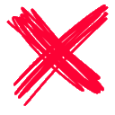 Emoji validating_X
